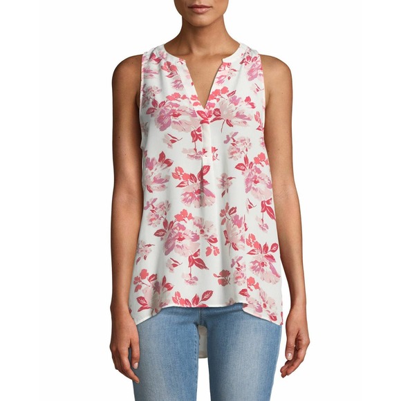 Jolie Saule Fruit Print Pleated Top